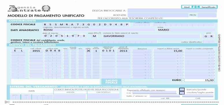 esempioF24