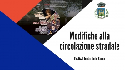 triangolo rosso, triangolo blu, lettere greche su sfondo nero,Modifiche alla sosta e alla circolazione per eventi Teatro delle rocce