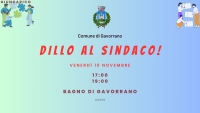 locandina con appuntamento con sindaco 20 ottobre a Ravi