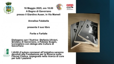 locandina presentazione libro ferite e farfalle