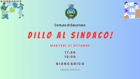 locandina con appuntamento con sindaco 20 ottobre a Ravi