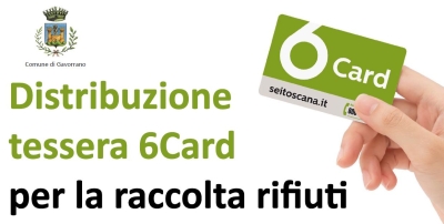 Distribuzione 6 Card - modifica orario 15 novembre