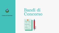 logo comune, foglio e penna stilizzati, scritta Bandi di concorso