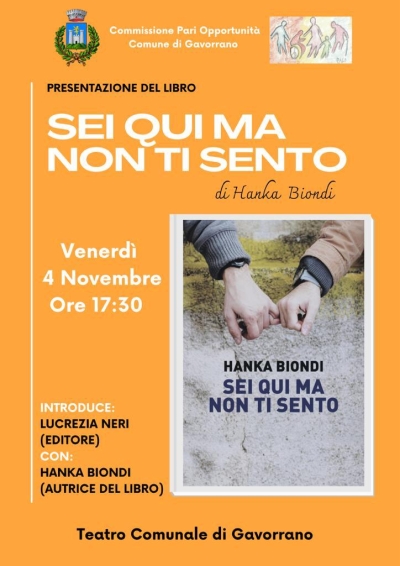 Presentazione del libro "Sei qui ma non ti sento"