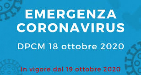 DPCM 18 ottobre 2020
