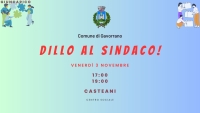 locandina con appuntamento con sindaco 20 ottobre a Ravi
